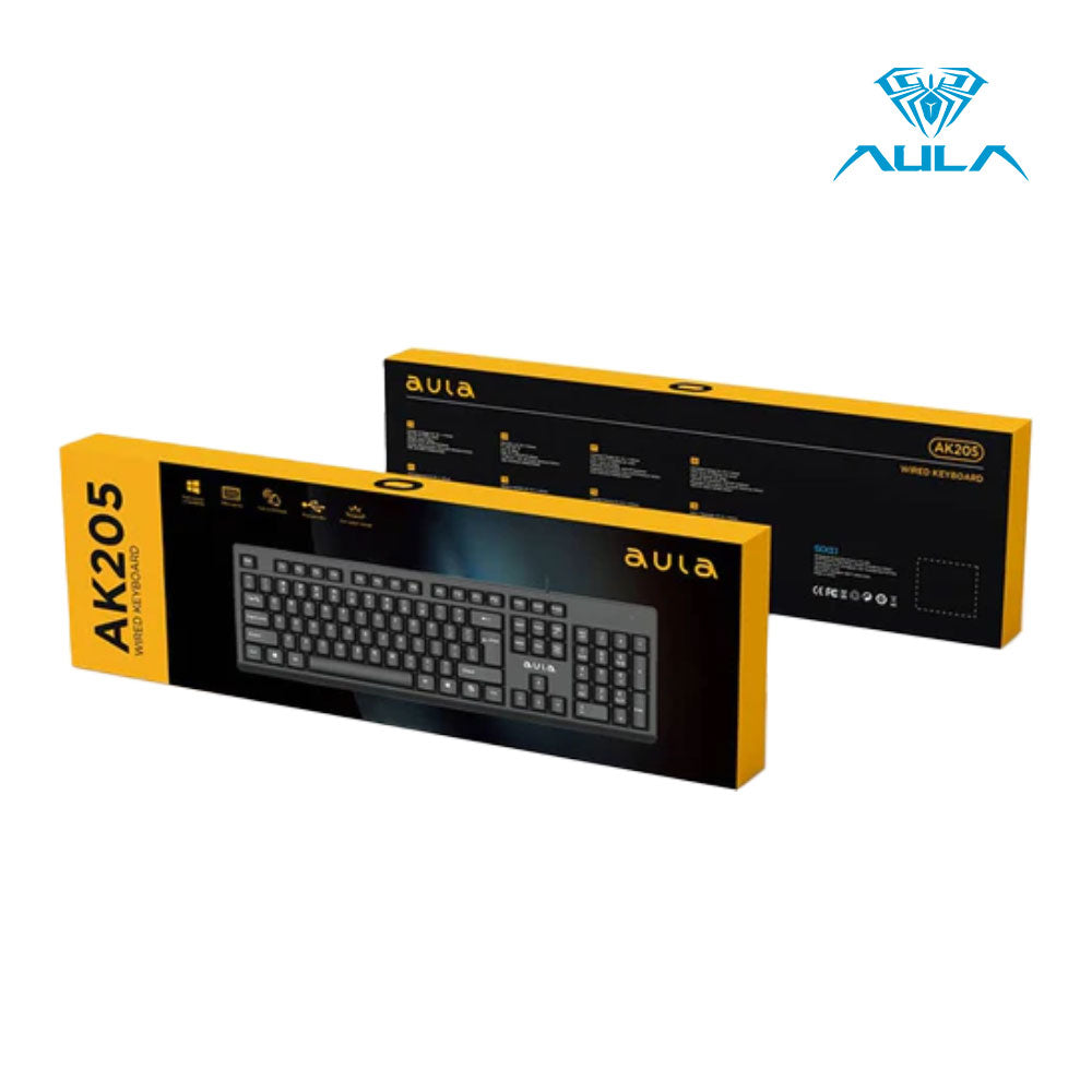 AULA AK205 Wired Membrane Keyboard