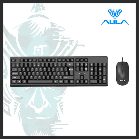 AULA AC101 USB Wired Keyboard & Mouse Combo for PC