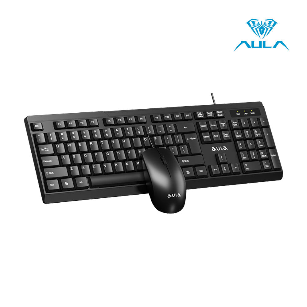 AULA AC101 USB Wired Keyboard & Mouse Combo for PC