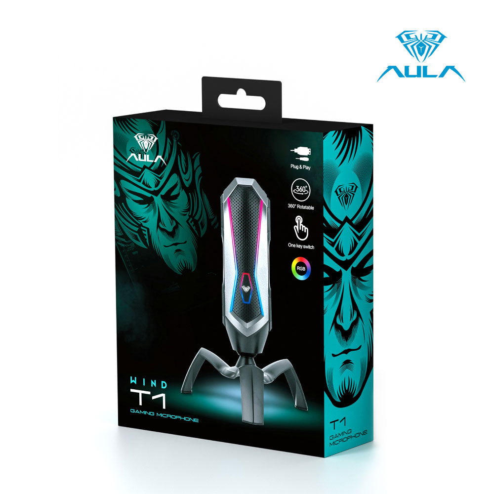 AULA T1 Gaming RGB Microphone