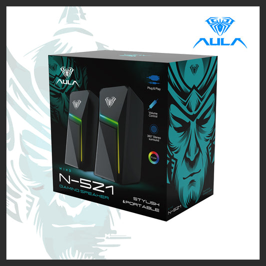 AULA N-521 Wired RGB Gaming Speakers