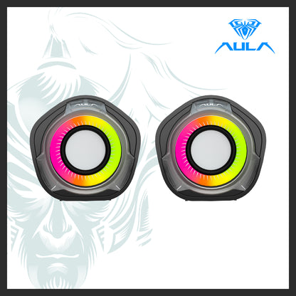 AULA N-107 Wired RGB Gaming Speakers