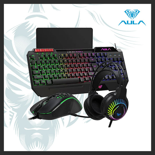 AULA T650 4-in-1 RGB Gaming Peripherals Combo