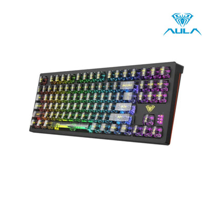 AULA F2183 3-in-1 Wireless Bluetooth Mechanical Gaming Keyboard