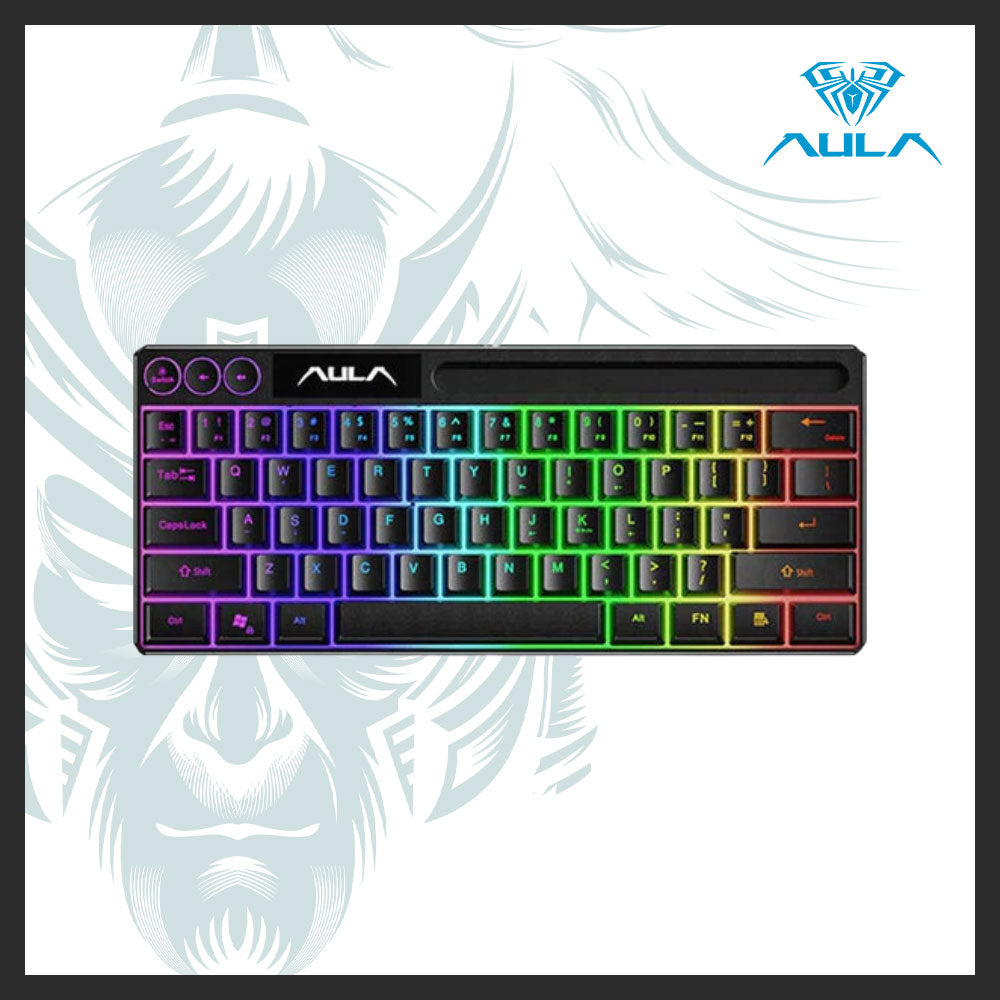 AULA F3061 61-Key RGB Membrane Keyboard with USB Connection