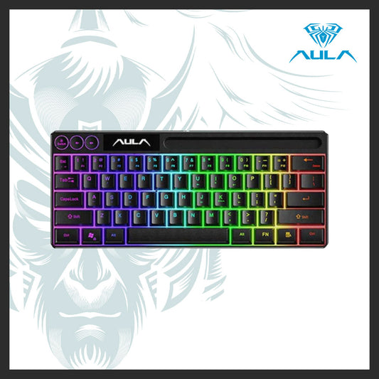 AULA F3061 61-Key RGB Membrane Keyboard with USB Connection