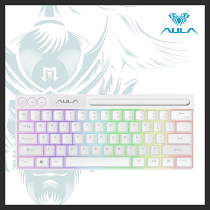 AULA F3061 61-Key RGB Membrane Keyboard with USB Connection