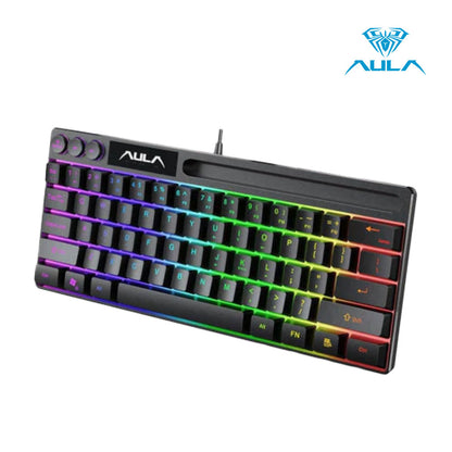 AULA F3061 61-Key RGB Membrane Keyboard with USB Connection