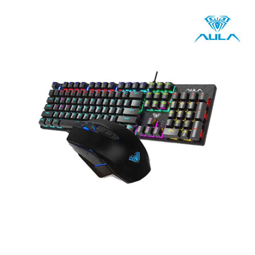 AULA T640 Wired Mechanical Keyboard and Mouse Combo