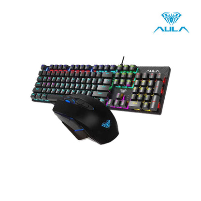 AULA T640 Wired Mechanical Keyboard and Mouse Combo