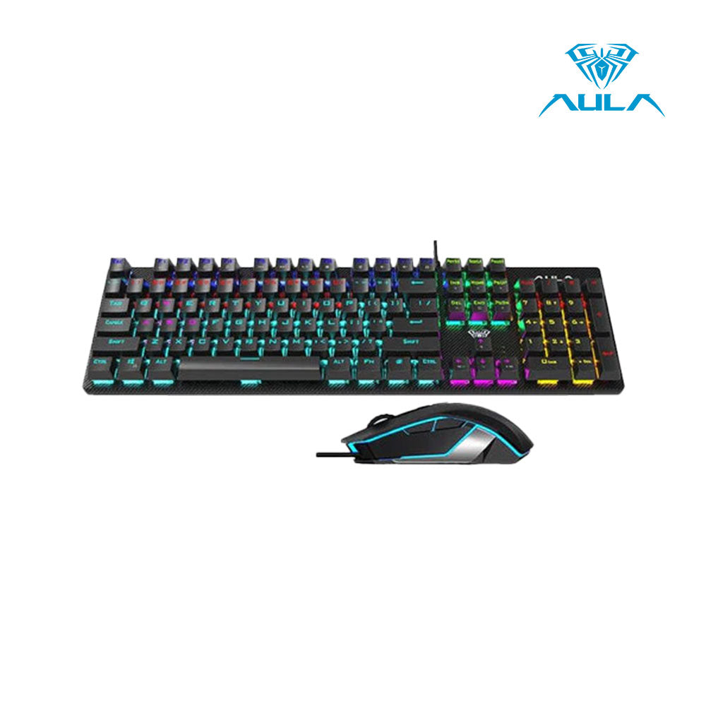 AULA T640 Wired Mechanical Keyboard and Mouse Combo