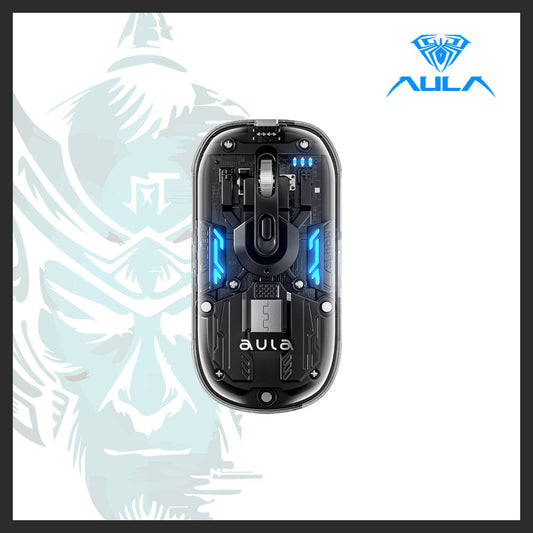 AULA AM210 Dual Mode Transparent Wireless Gaming Mouse