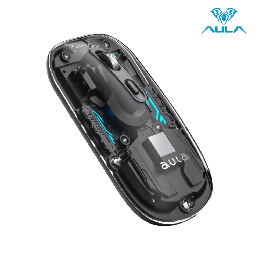 AULA AM210 Dual Mode Transparent Wireless Gaming Mouse