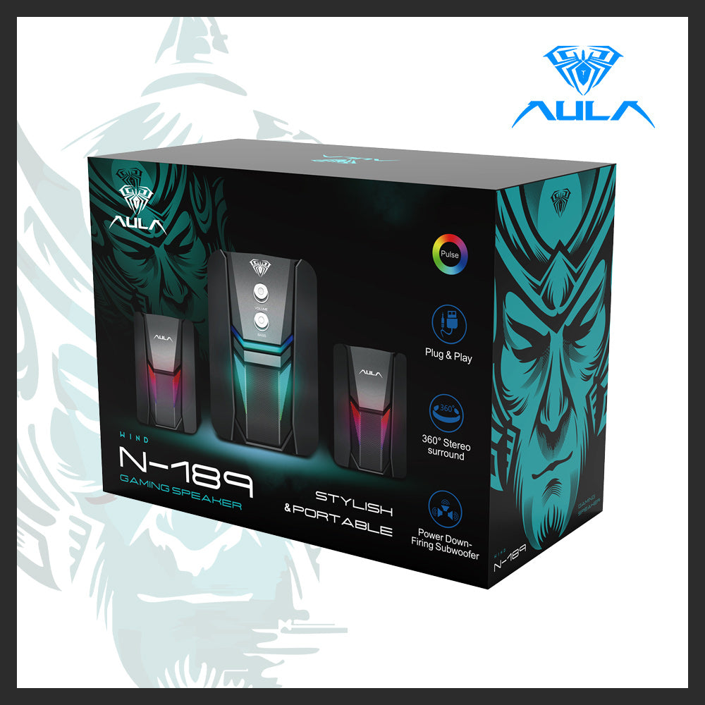AULA N-189 2.1 Wired Desktop Speakers