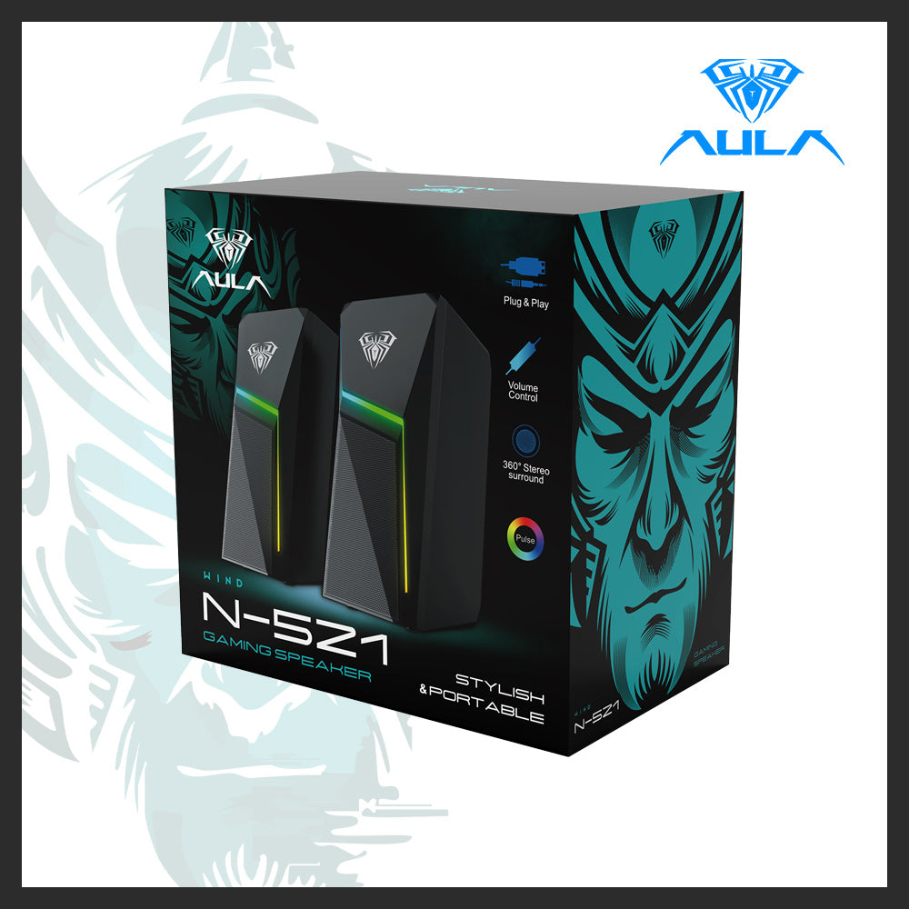 AULA N-521 Wired RGB Gaming Speakers